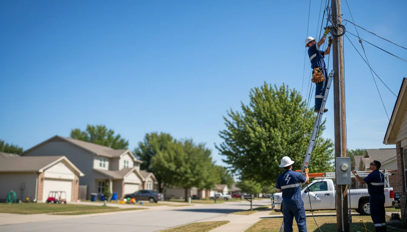 Residential electrician providing installation services in Farwell, MN